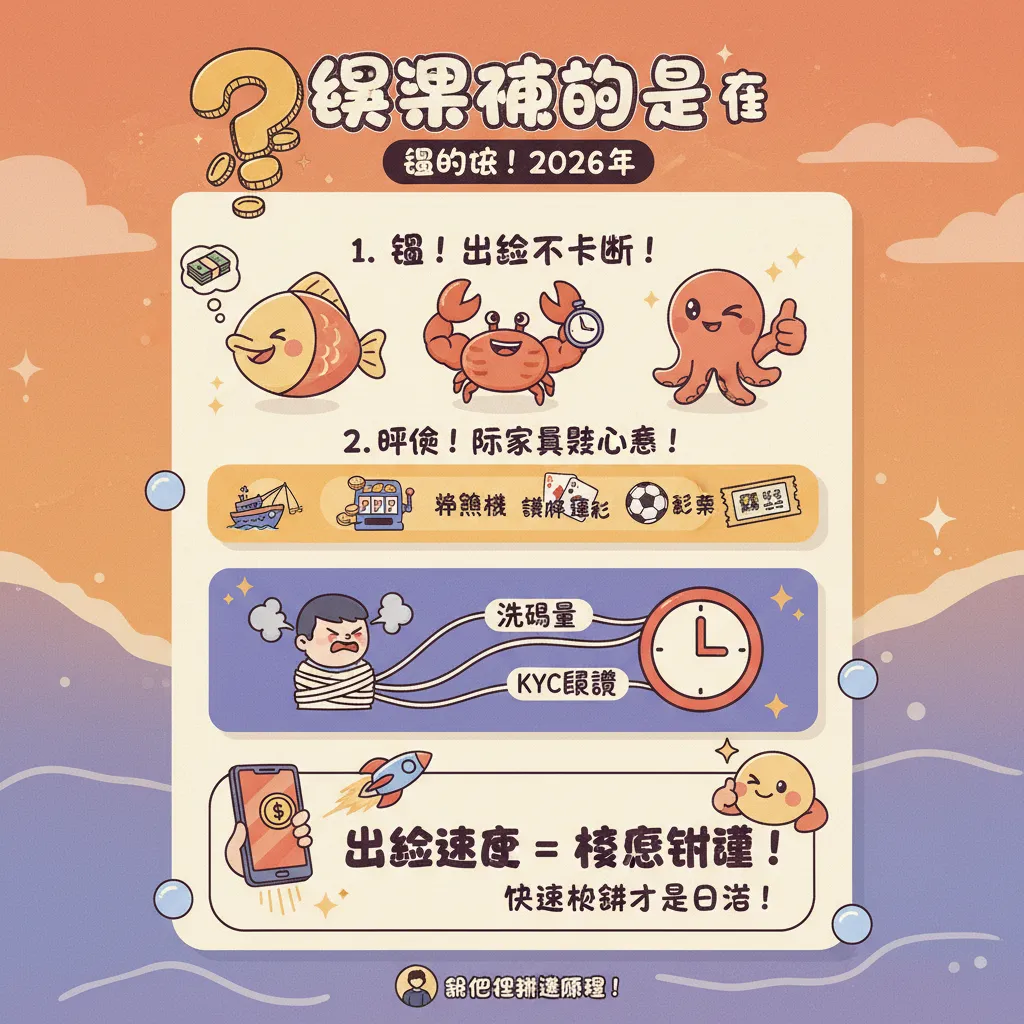 娛樂城有哪些？從線上娛樂城排名與出金速度挑選指南